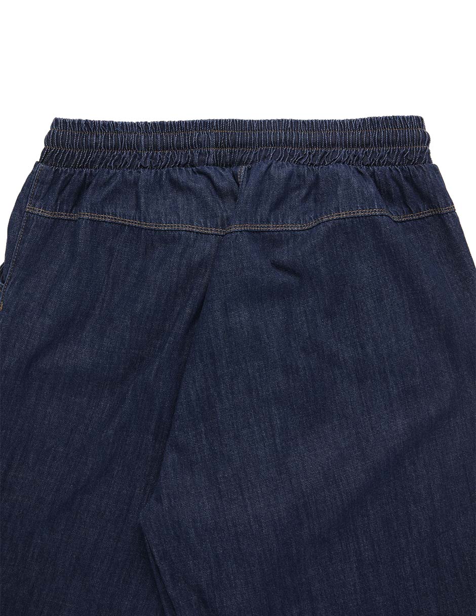 Jeans amplio cintura media para mujer 6