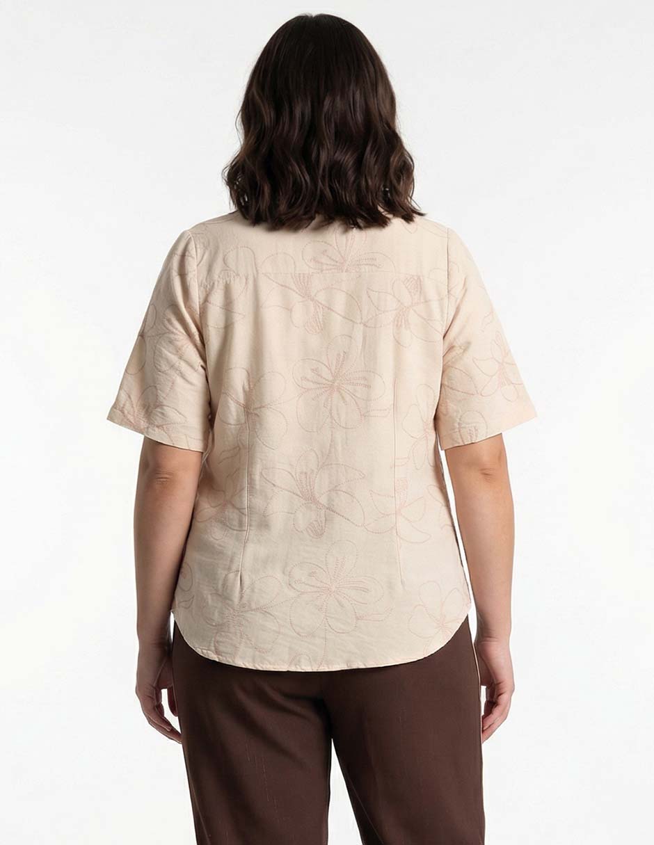 Blusa manga al codo para mujer 2