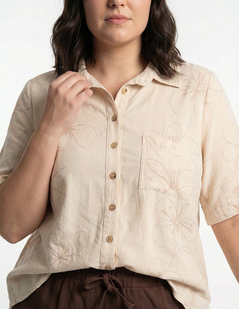 Blusa manga al codo para mujer 5