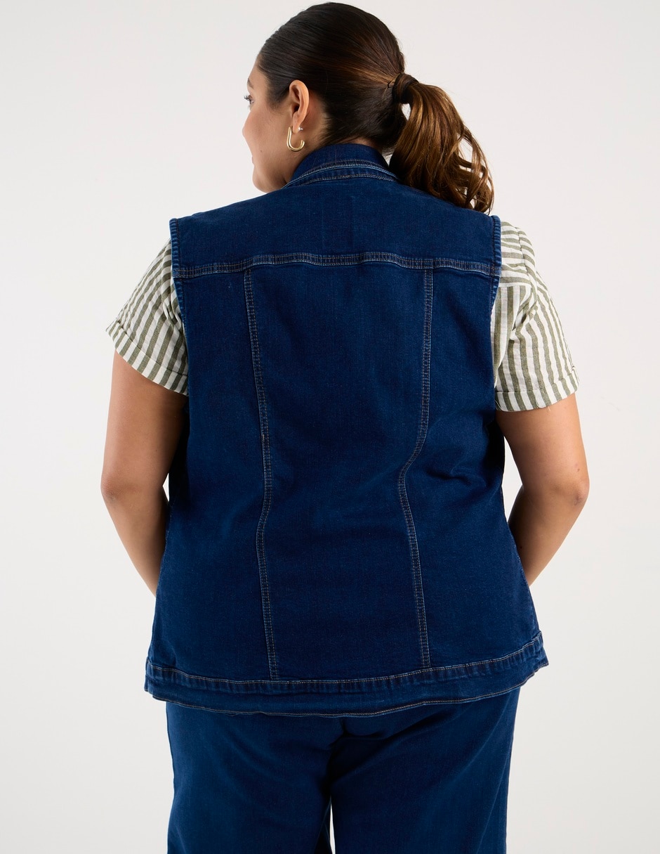 Chaleco de mezclilla para mujer 3