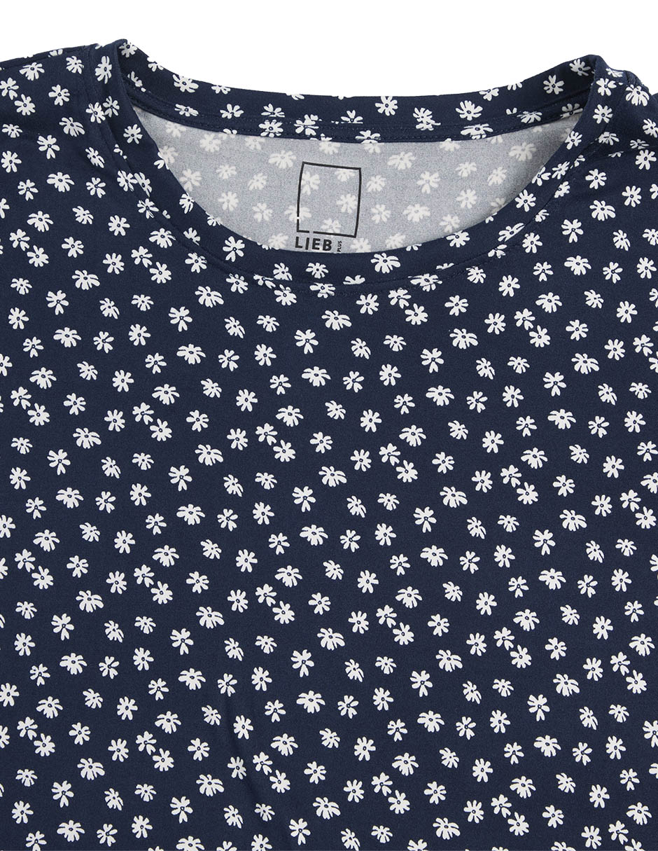 Playera manga corta cuello redondo para mujer 7