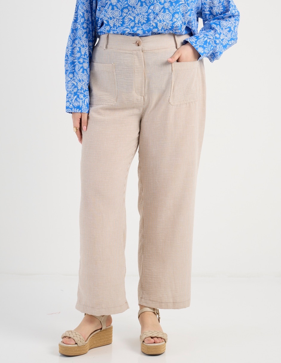 Pantalón relaxed straight para mujer