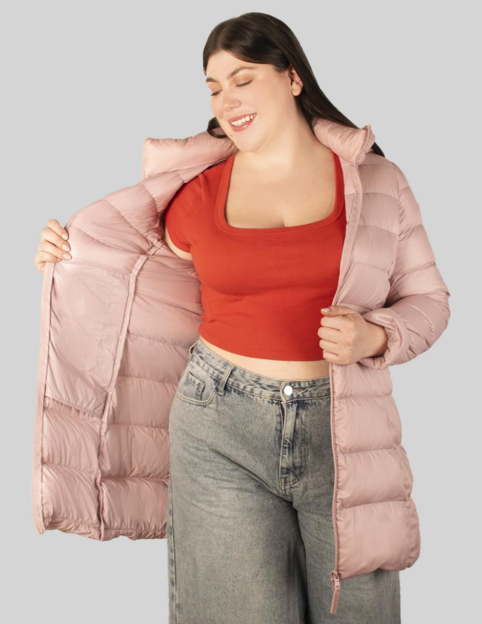 "chamarra" capitonada greenlander no impermeable "de" poliéster "para mujer"