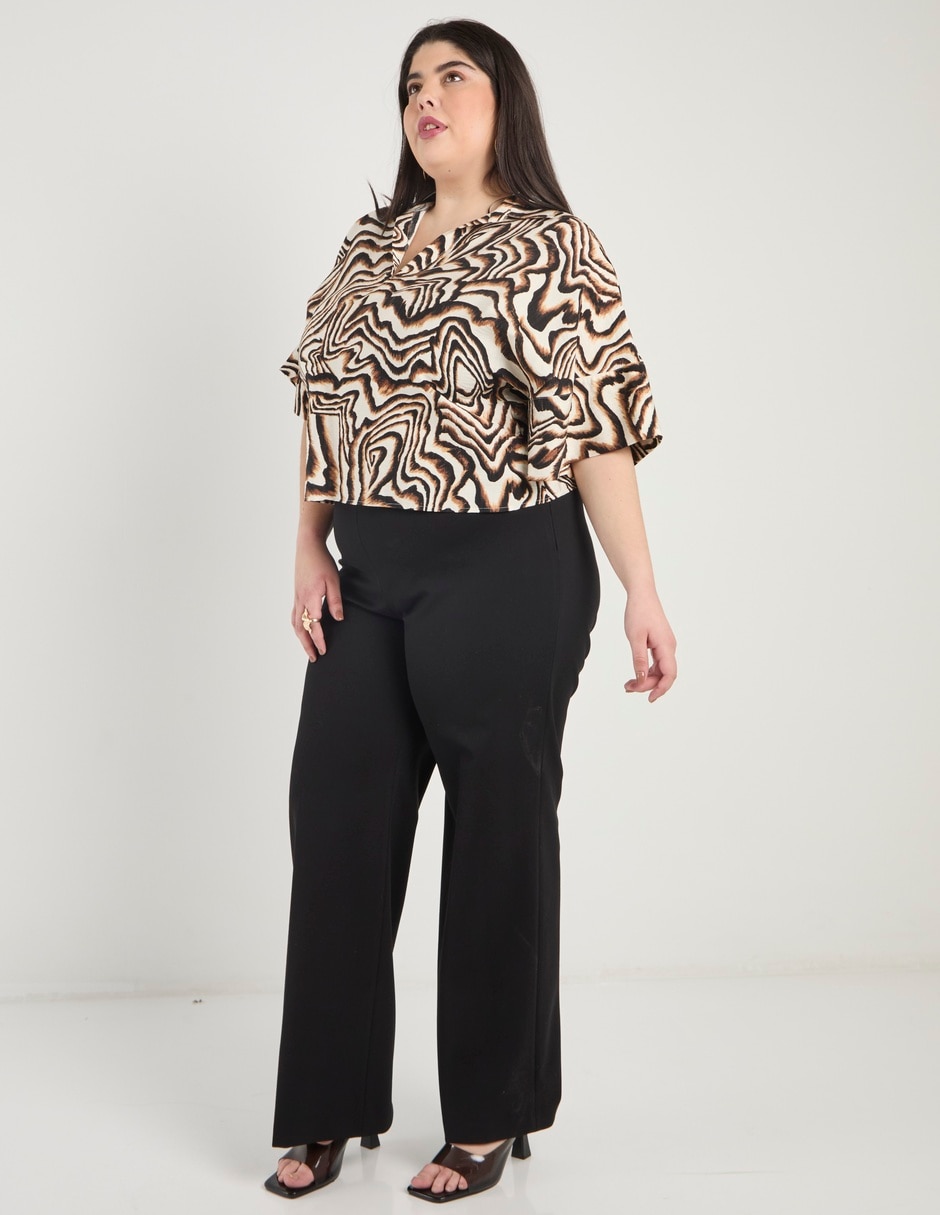 Blusa manga al codo para mujer 3