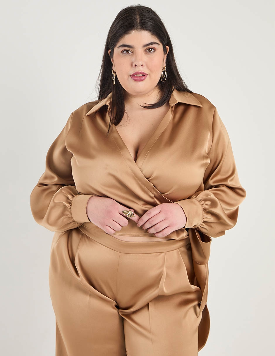 Blusa manga larga para mujer