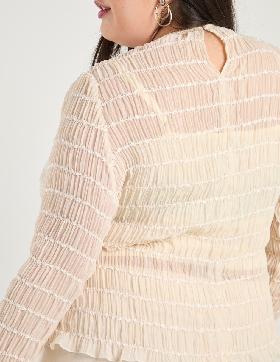 Blusa manga larga para mujer 5