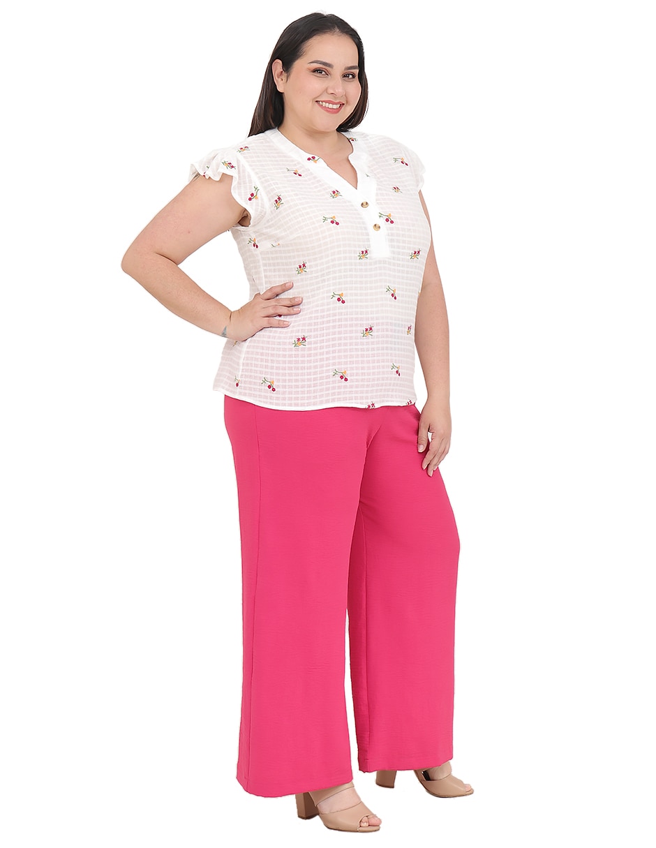 Blusa Grupo Bromelia manga corta para mujer 6