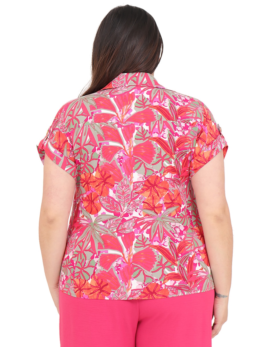 Blusa Grupo Bromelia manga corta para mujer 2