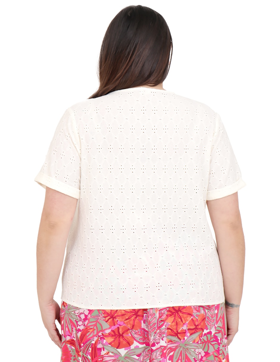 Blusa Grupo Bromelia manga corta para mujer 2