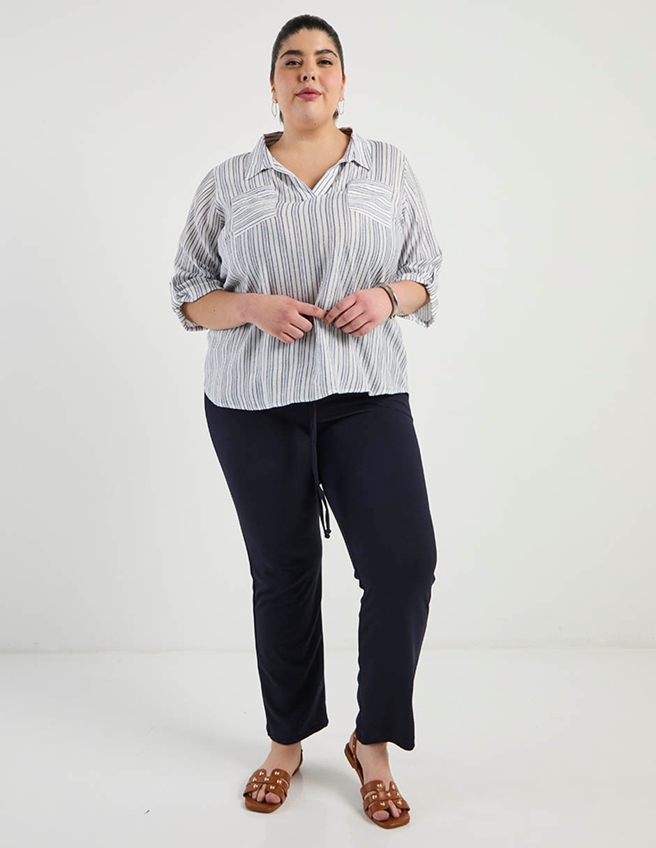 Pantalón chino Davinchy slim para mujer