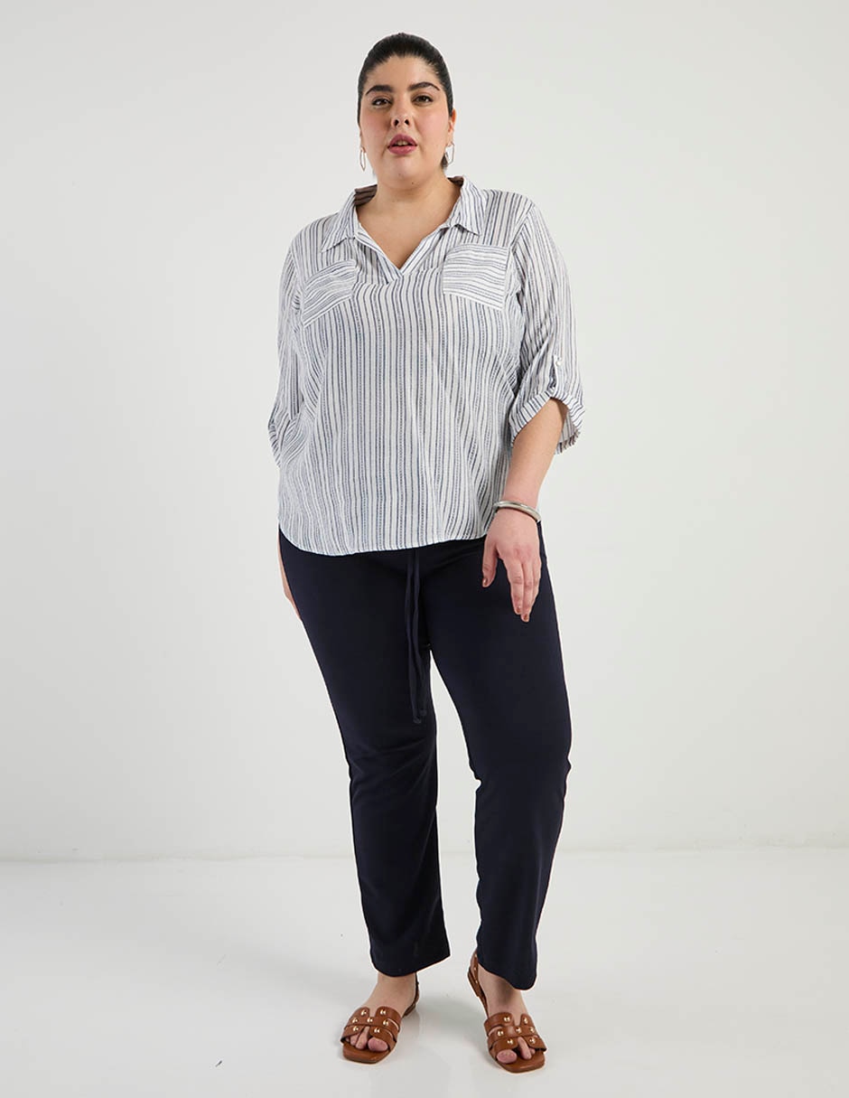 Pantalón chino Davinchy slim para mujer