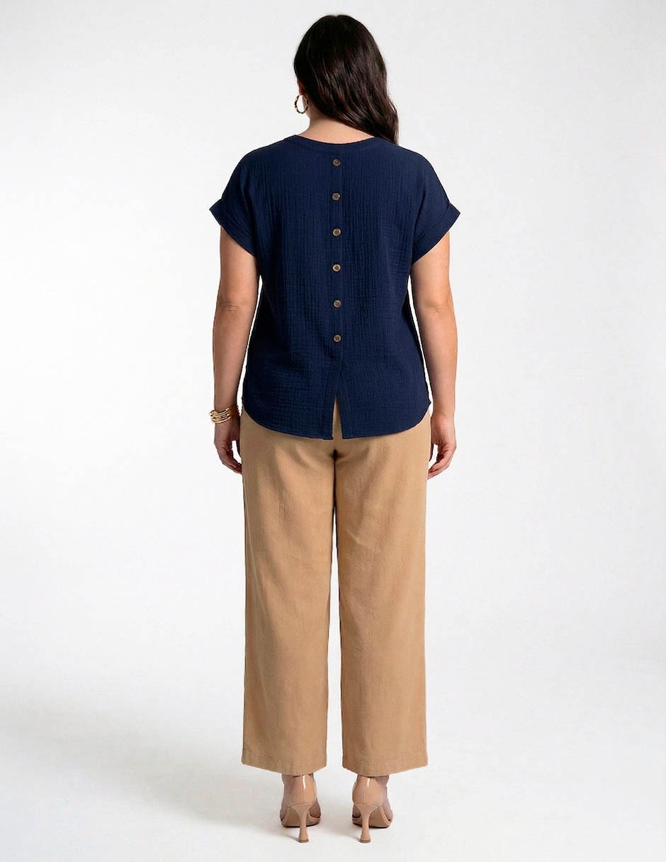 Blusa manga corta para mujer 6