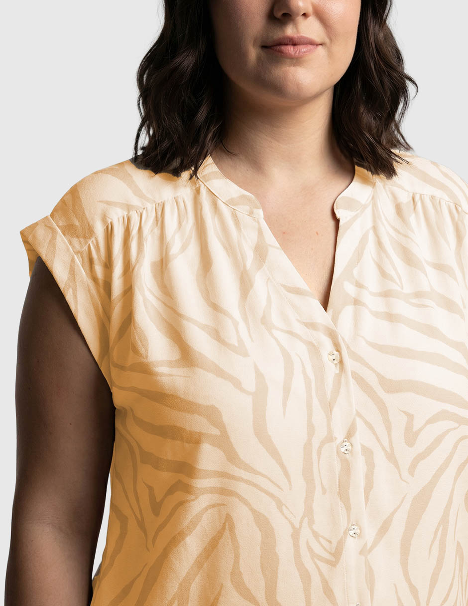 Blusa manga corta para mujer 4