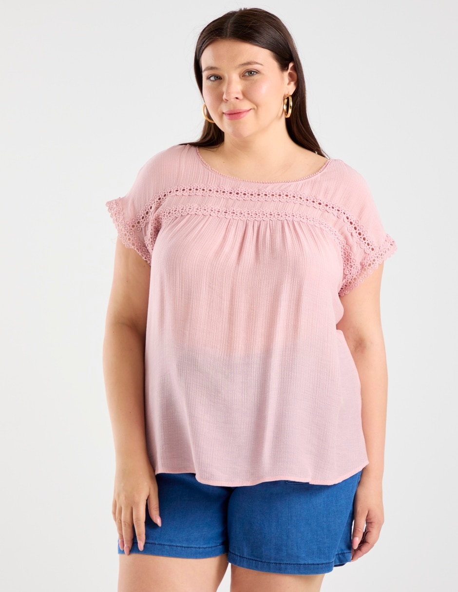 Blusa manga corta para mujer Blusa manga corta para mujer