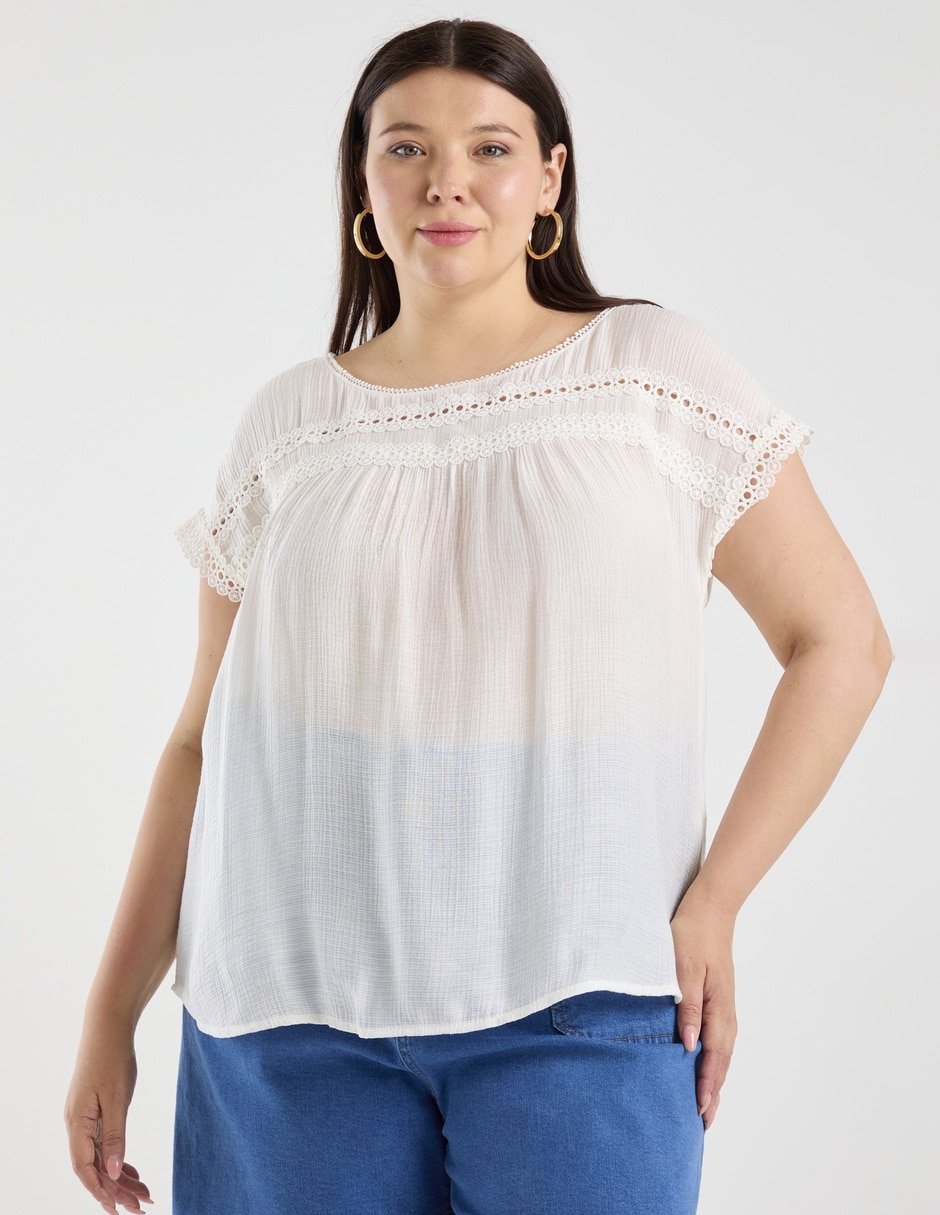 Blusa manga corta para mujer Blusa manga corta para mujer