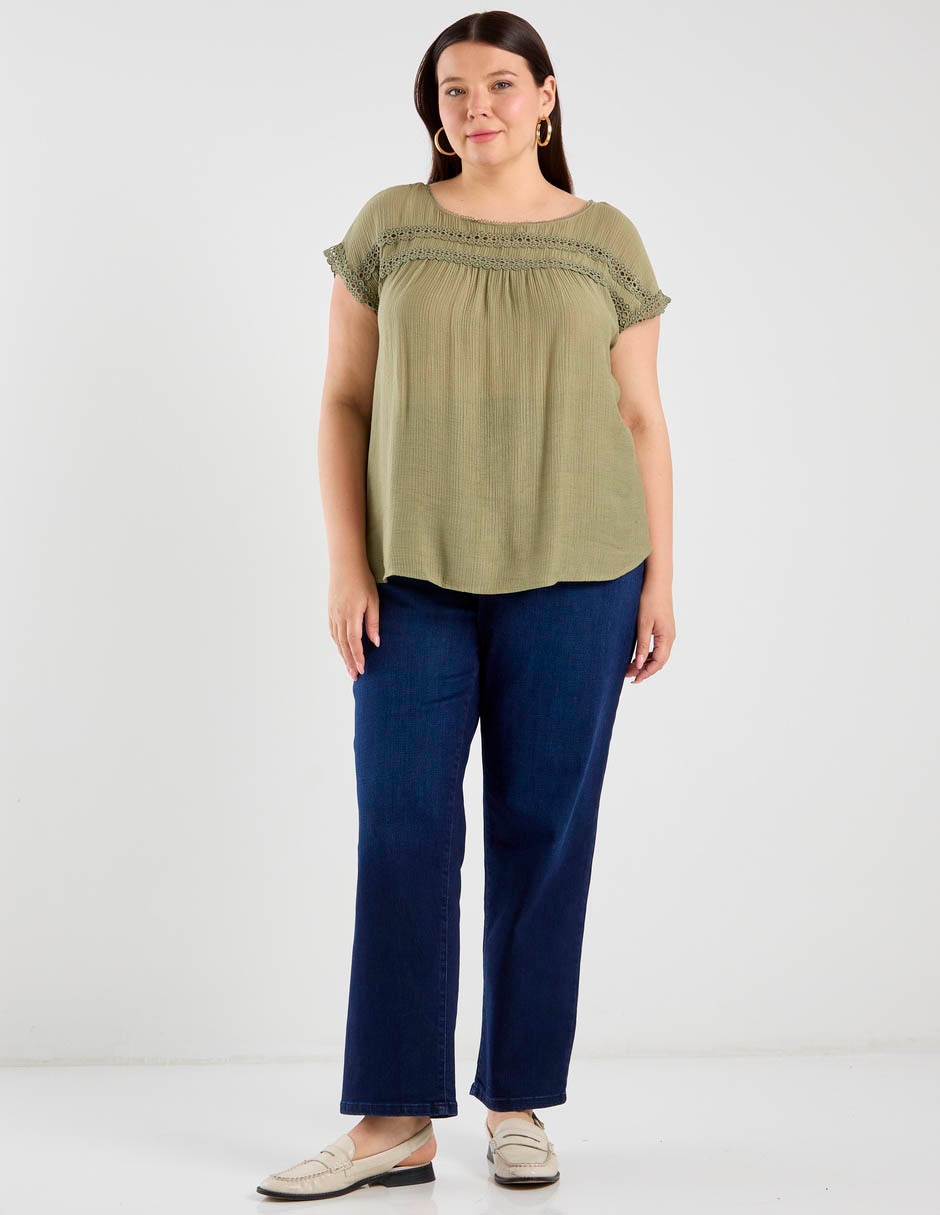 Blusa manga corta para mujer 8