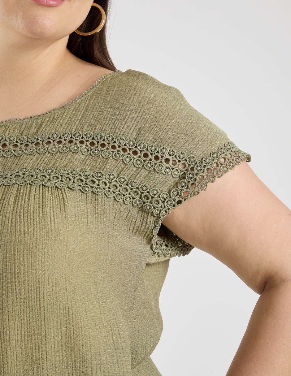 Blusa manga corta para mujer 10