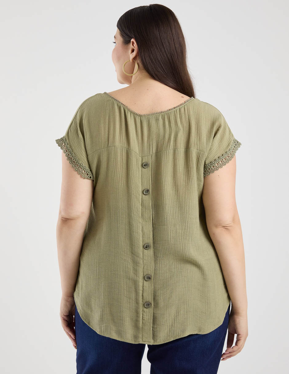 Blusa manga corta para mujer 11