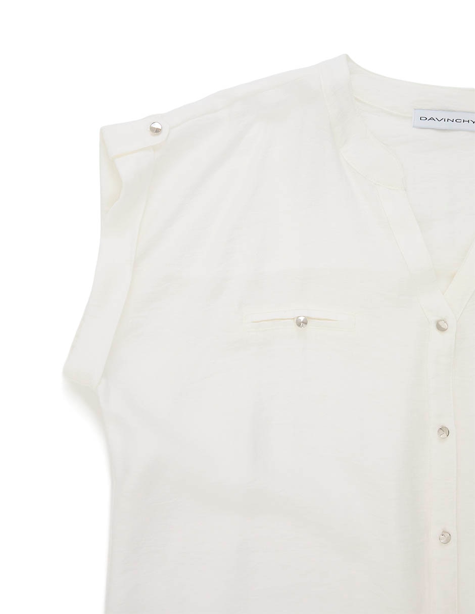 Blusa Davinchy Manga Corta Para Mujer