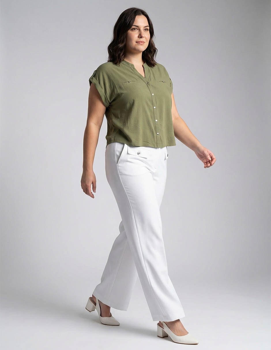 Blusa manga corta para mujer 3