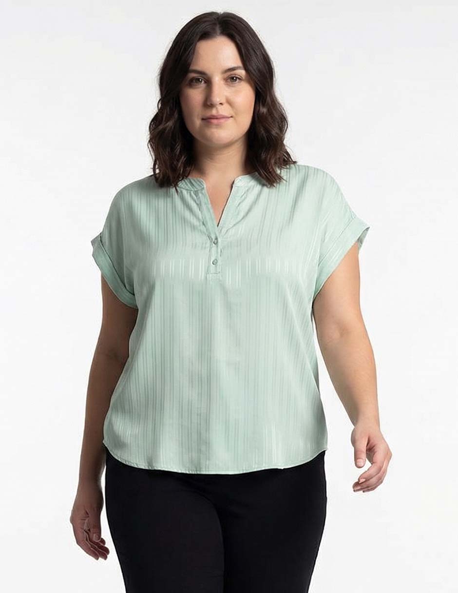 Blusa manga corta para mujer