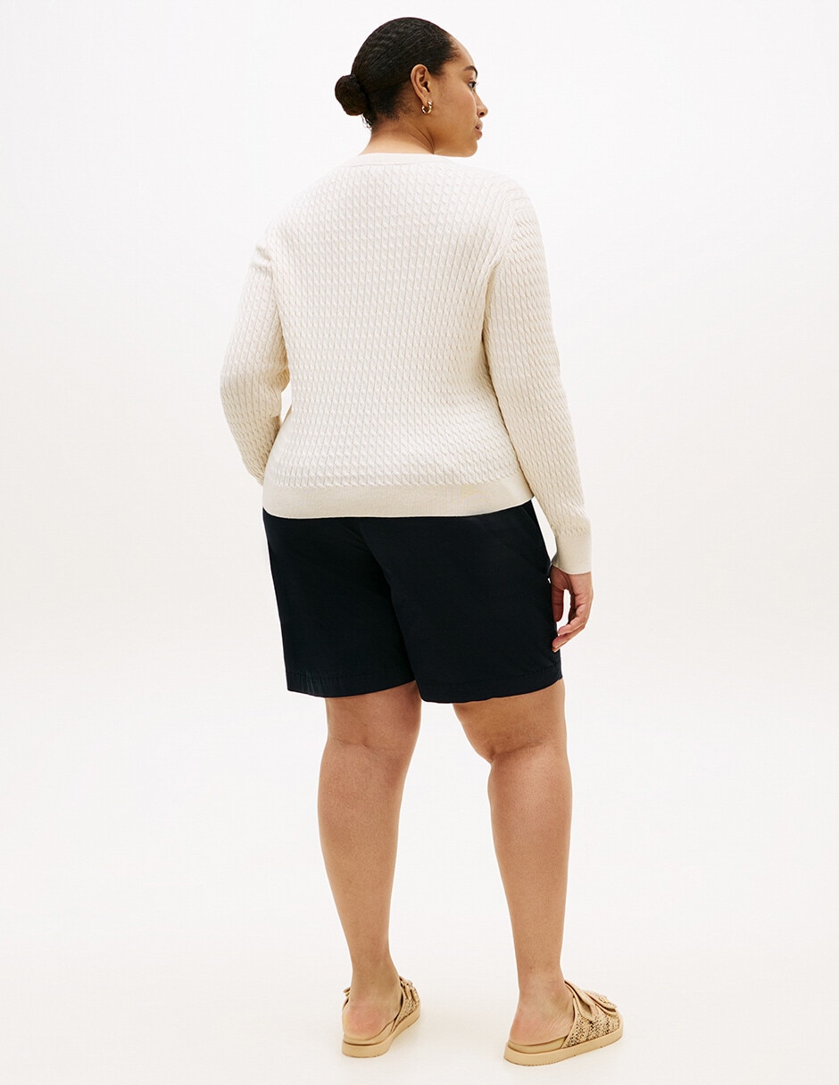 Suéter cuello redondo para mujer 4