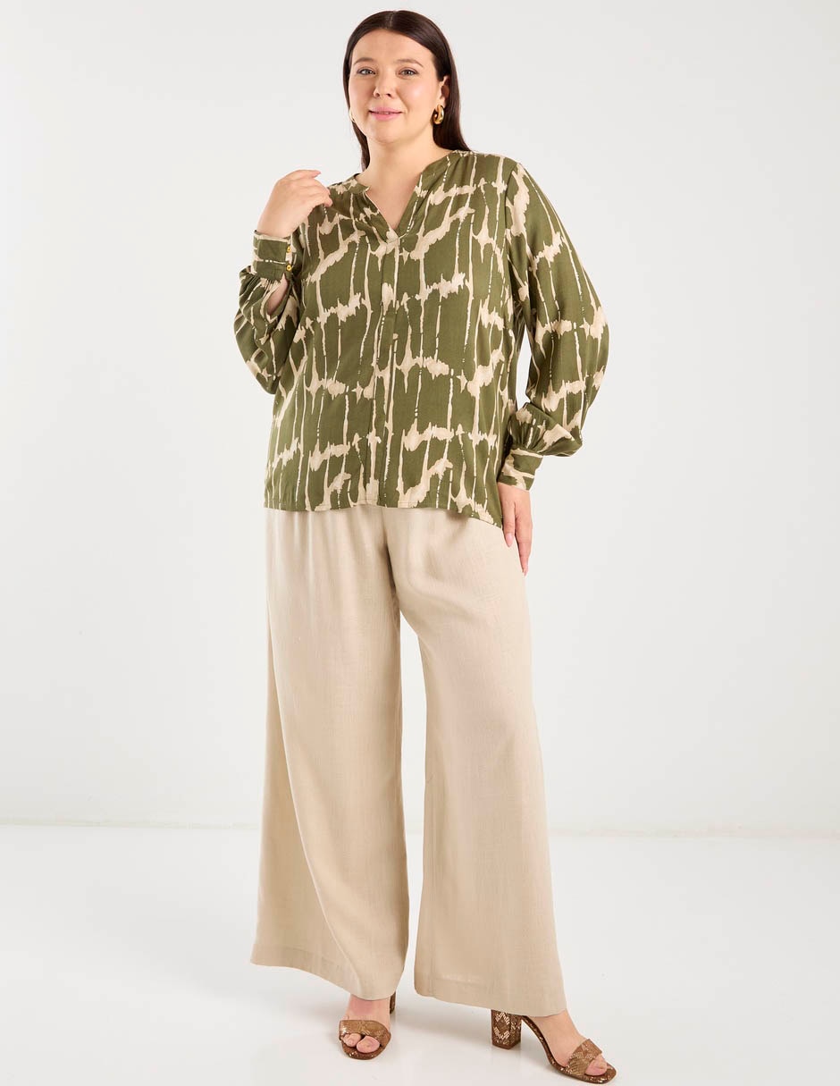 Pantalón regular amplio para mujer 18