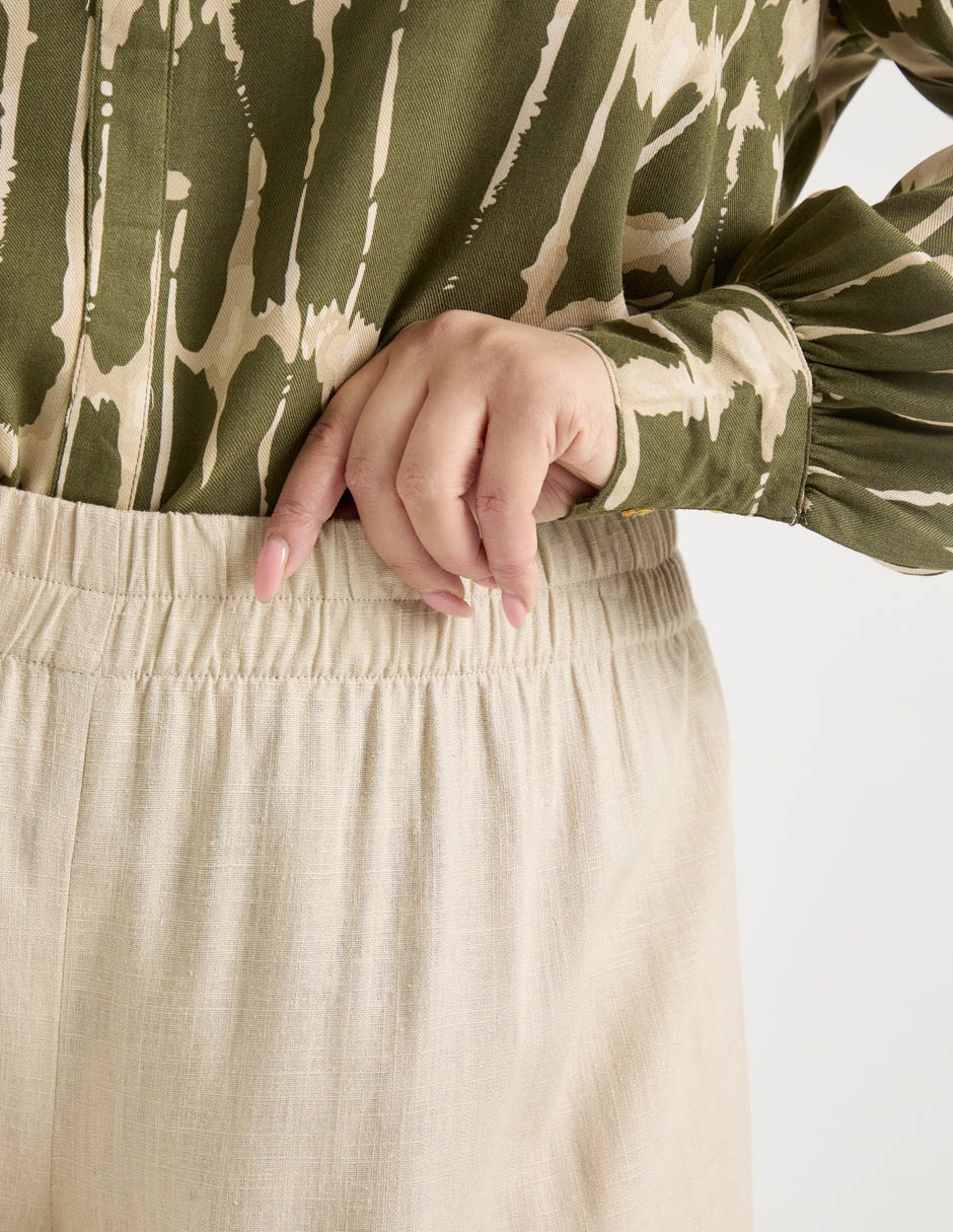 Pantalón regular amplio para mujer 19