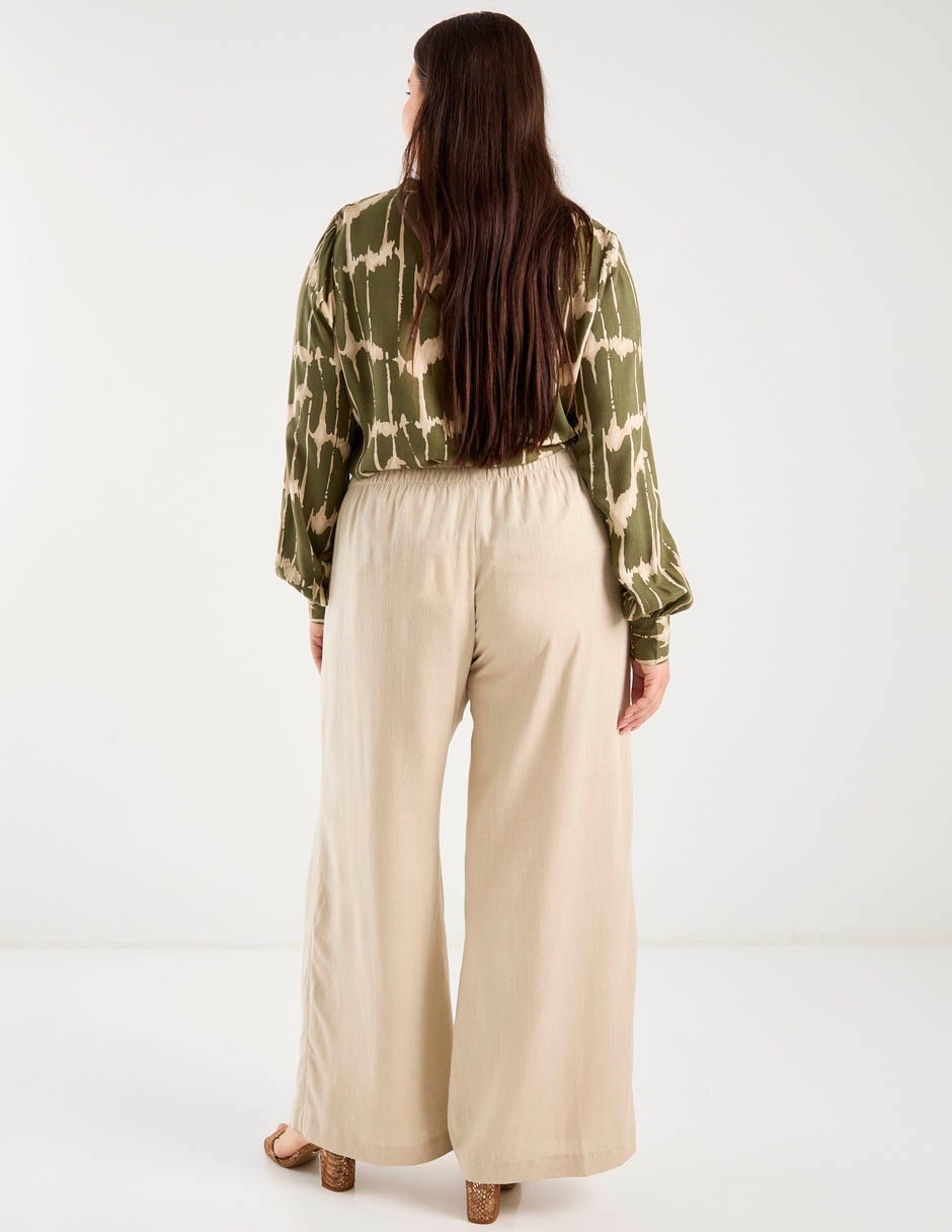 Pantalón regular amplio para mujer 21