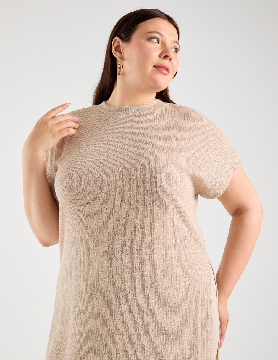 Blusa túnica manga corta para mujer 13