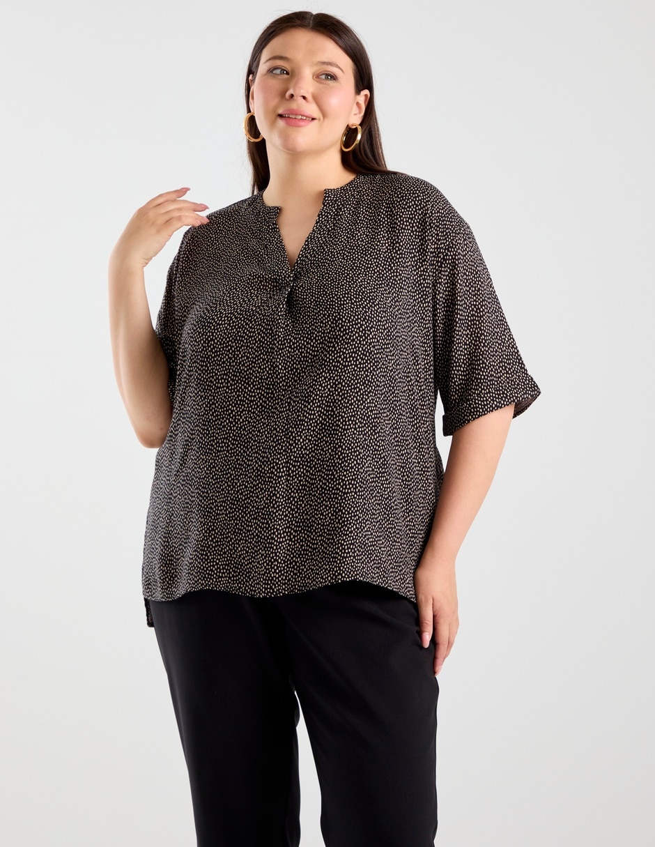Blusa ninguno "manga" corta "para mujer" 11