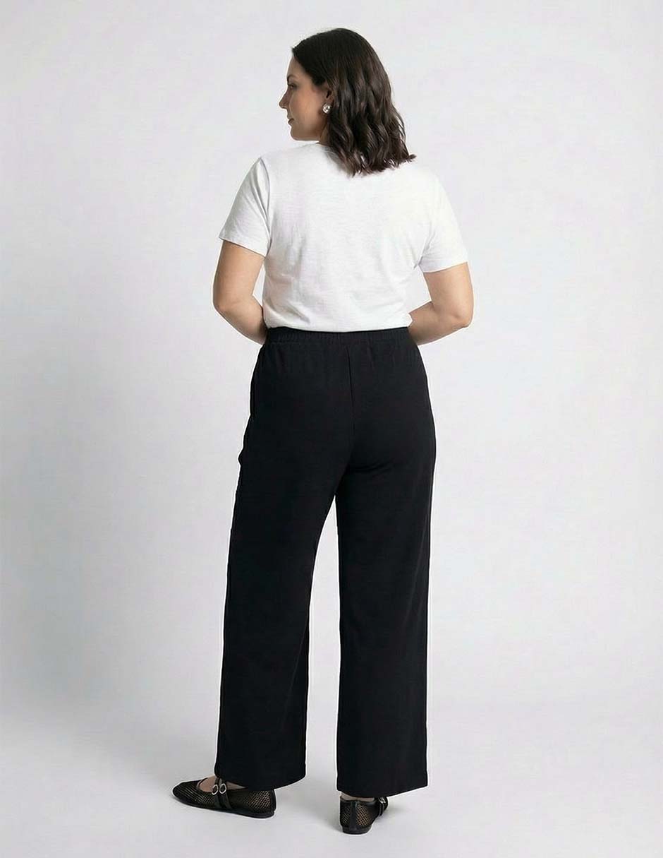 Pantalón straight amplio para mujer 6