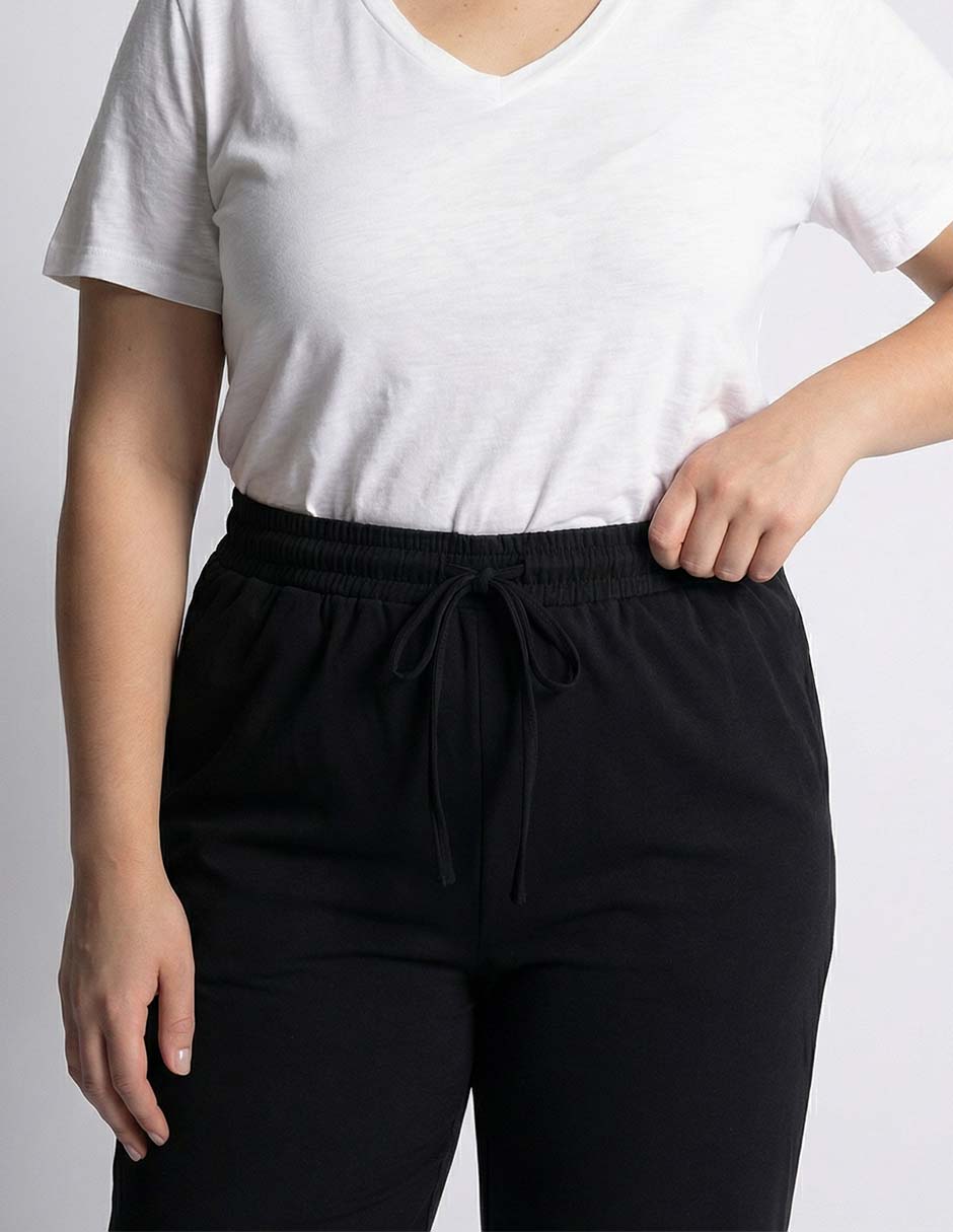 Pantalón straight amplio para mujer 8