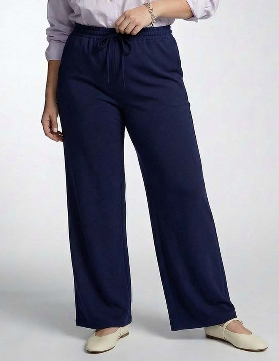 Pantalón straight amplio para mujer