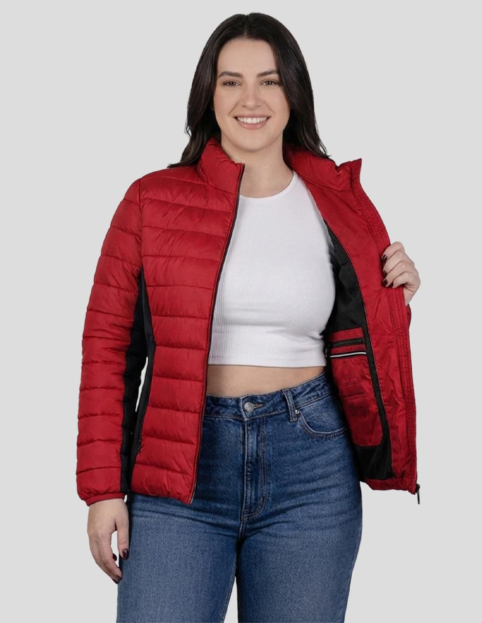 "chamarra" capitonada greenlander no impermeable "de" poliéster "para mujer"