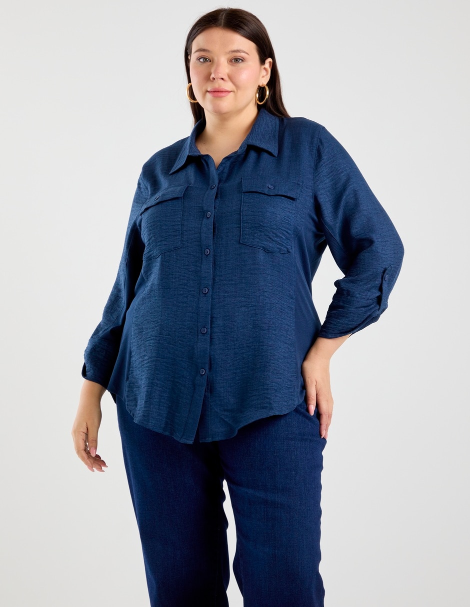 Blusa manga larga para mujer